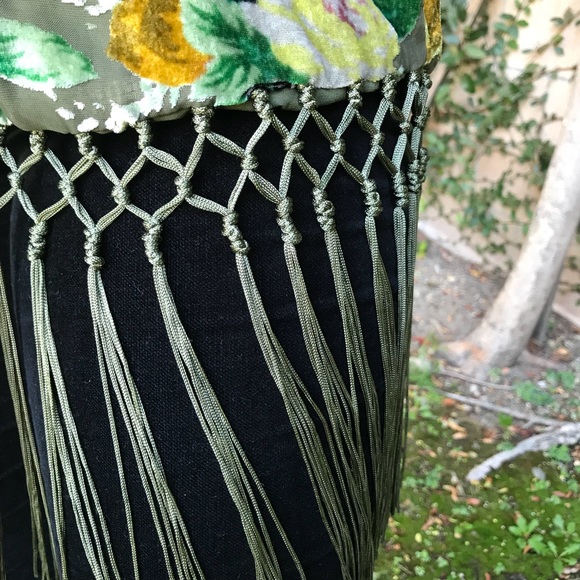 Forest Green Floral Kimono - Picture 5 of 5